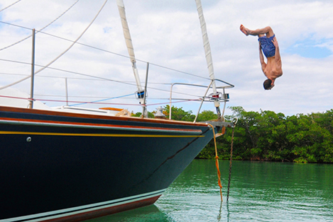 Back Flips in No Name Harbor