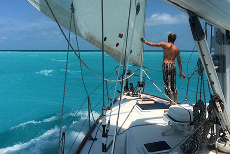 Sailing From West End, Bahamas