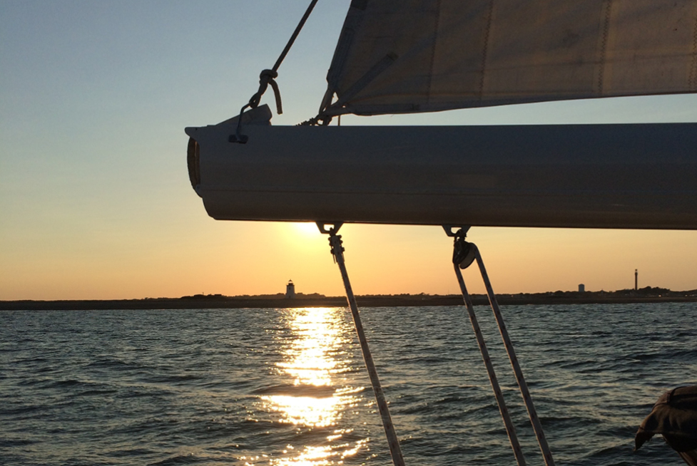 Sailing by Long Point