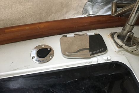 Deck wash and deck shower fittings installed