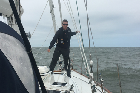 Sailing off the coast of the Eastern Shore