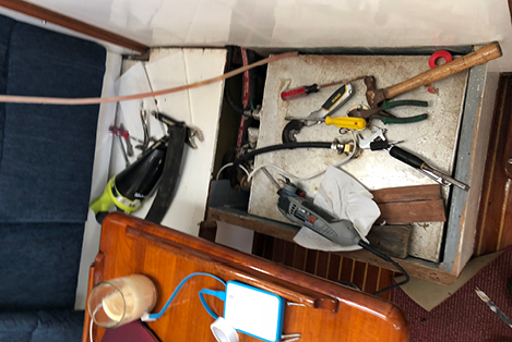 Replumbing forward deisel tank fill