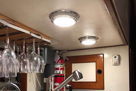 New galley lights
