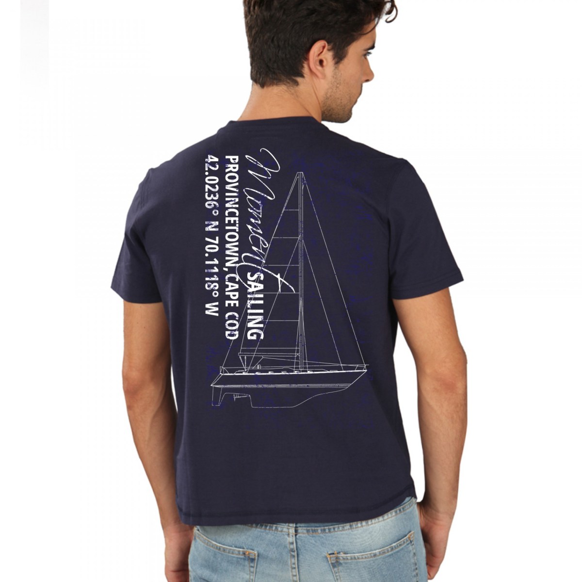 Back of Moment Sailing tshirt