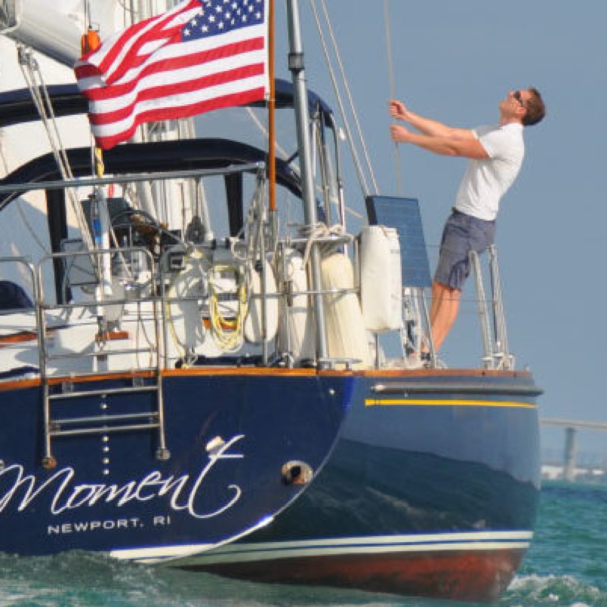 Captain Craig on a sailboat