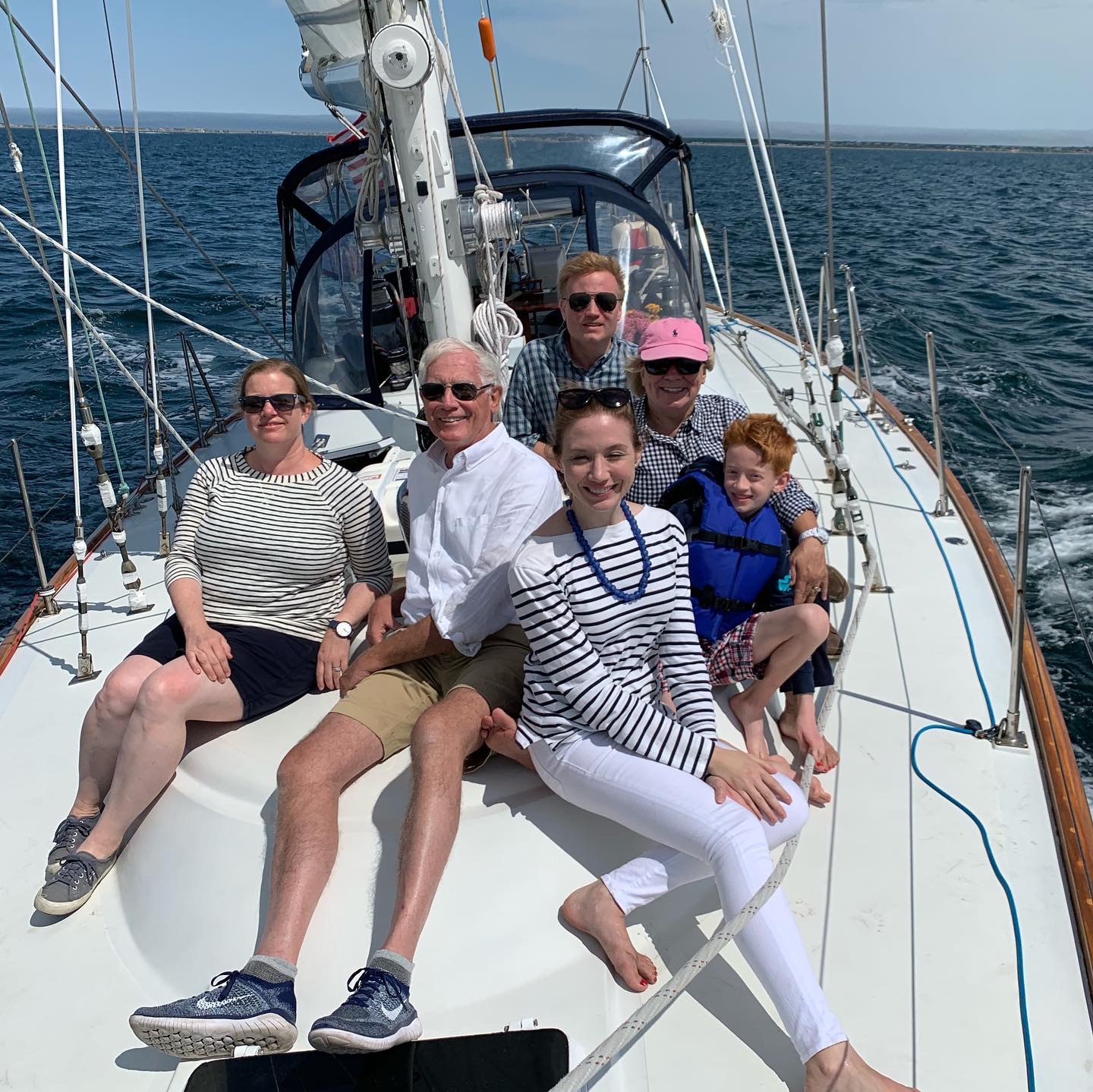 Family on the Foredeck